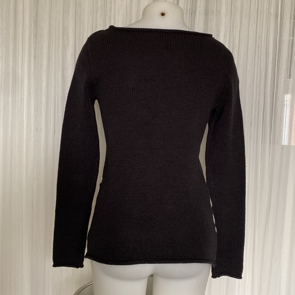 LRL Lauren Jeans Co. Ralph Lauren Black and Cream Geometric Sweater Knit
Size S - Picture 5 of 16
